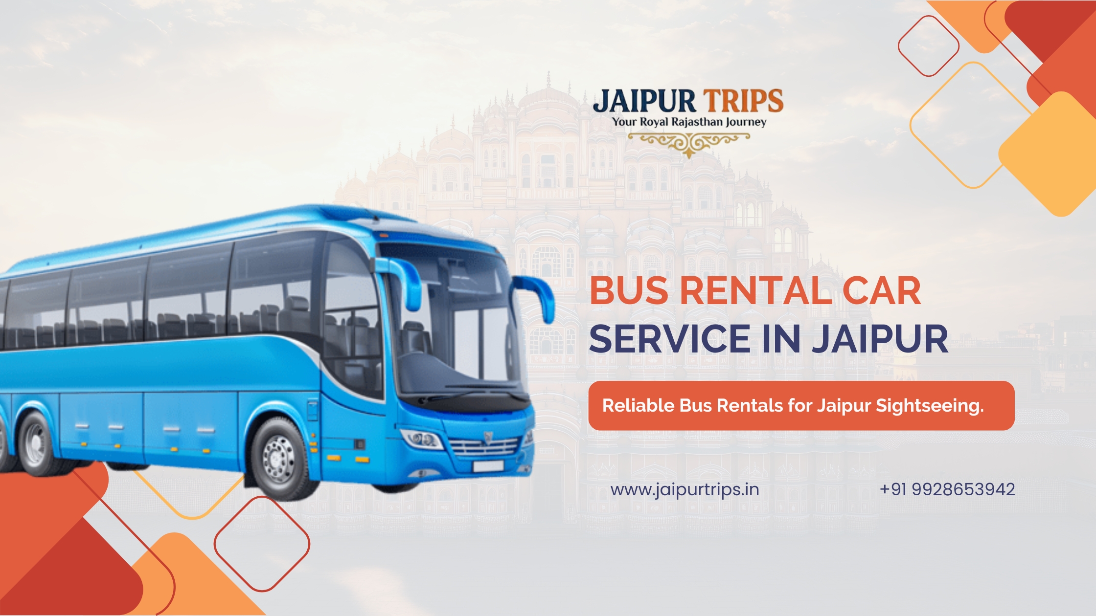 Bus Rental Car Service in Jaipur – Comfortable and Reliable Group Travel
